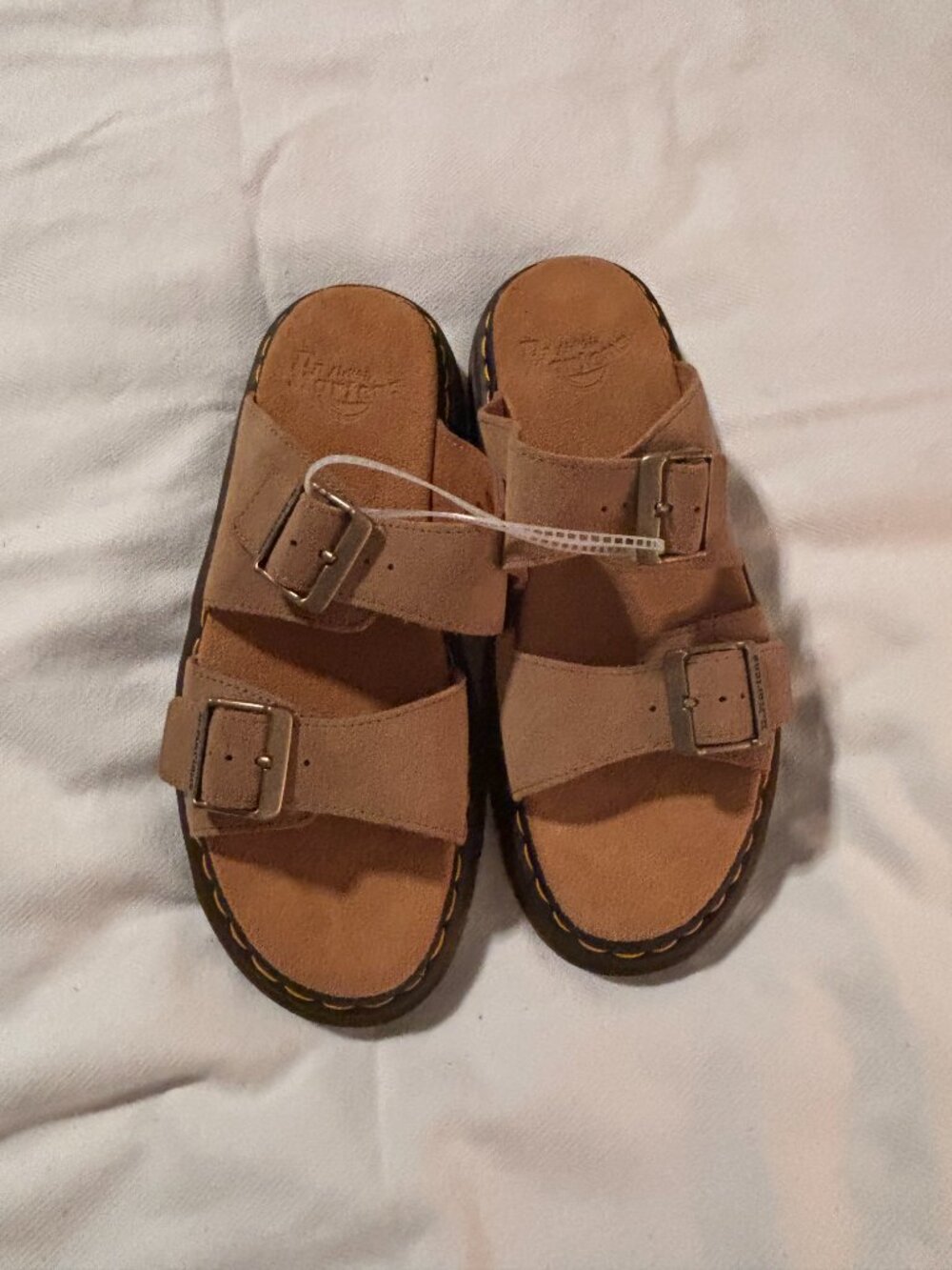 Dr. Marten Josef Suede Slide Sandal Men's 8/ Women's 9 View 3